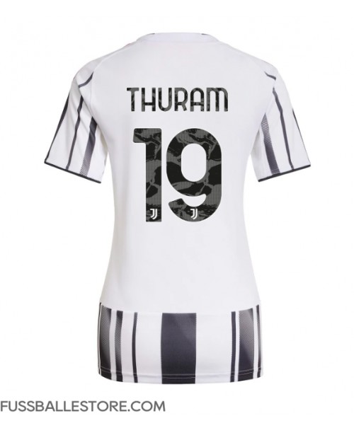 Günstige Juventus Khephren Thuram #19 Heimtrikot Damen 2025-26 Kurzarm Günstige Juventus Khephren Thuram #19 Heimtrikot Damen 2025-26 Kurzarm